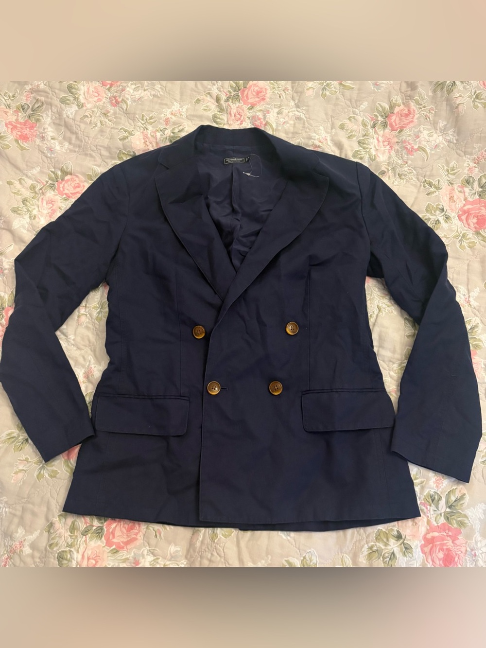 Vineyard Vines Women’s Double-Breasted Navy Pea Coat